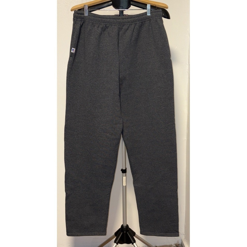 Vintage 90s Russell Sweatpants Mens Size XL 40-42 Gray Fleece Drawstring Outdoor